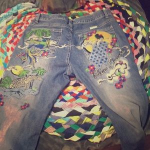 Asian inspired paco jeans with attitude